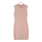 FENDI フェンディ Zucca Fitted Dress ズッカ柄 ノースリーブ タイト ワンピース ピンク FZDA13 AJTE