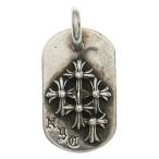 CHROME HEARTS クロムハーツ RAISED DOGTAG レイズドドッグタグ NYC限定 ネックレストップ シルバー