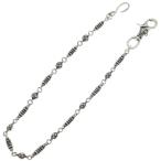CHROME HEARTS Chrome Hearts 1CLIP BARREL CROSSBALL 9LINK 1 зажим barrel ссылка Cross мяч цепочка для бумажника серебряный 