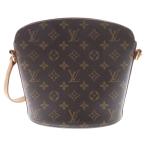 LOUIS VUITTON ルイヴィトン モノグラム ドルーオ ショルダーバッグ ブラウン PVC M51290