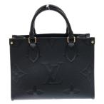 LOUIS VUITTON (ルイヴィトン) モノグラムアンプラント オンザゴーPM 2WAY レザー ショルダーバッグ ハンドバッグ ブラック M45653