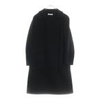 PRADA プラダ ロング コート ブラック ウール 44