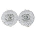 CHANEL シャネル ココマーク ラメ イヤリング シルバー レジン アクセサリー 00A