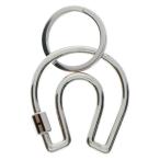 ショッピングキーリング HERMES エルメス フェールアシュバル キー リング シルバー キーホルダー