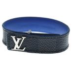 ショッピングLOUIS LOUIS VUITTON ルイヴィトン LVスリム ダミエグラフィット ブレスレット ブラック×ブルー M6239D