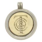 TIFFANY &amp; Co. ティファニー T&amp;C Coin コイン ネックレストップ シルバー/ゴールド