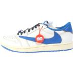 ナイキ ×Travis Scott fragment design Air Jordan 1 Low OG Sail/Military Blue エアジョーダン1 ローOG ローカットスニーカー DM7866-104