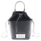Maison Margiela メゾンマルジェラ 5AC バケット チェーンショルダーバッグ ブラック レザー 2WAY ショルダーバッグ ハンドバッグ