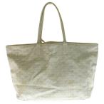 GOYARD ゴヤール サンルイPM トートバッグ ハンドバッグ ホワイト PVC×レザー シルバー金具