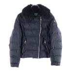 ショッピングプラダ プラダ 21AW トライアングルロゴプレート デタッチャブル ジップアップ ダブル ライダース ダウンジャケット レディース 29Y510