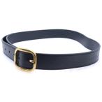 ショッピングロエベ LOEWE ロエベ ベルト ブラック レザー 85/34 ゴールド金具