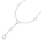 TIFFANY &amp; Co. Tiffany Circle колье подвеска цепь серебряный 5.8g Sv925