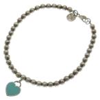 TIFFANY &amp; Co. ティファニー オープンハート ボールブレスレッド シルバー 925