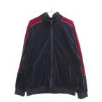 ショッピングシュプリーム SUPREME シュプリーム 18AW Velour Track Jacket ベロアトラックジャケット ネイビー/レッド