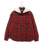 ショッピングシュプリーム SUPREME シュプリーム 23AW Tartan Flannel Hooded Shirts フード付き タータンチェック フランネル長袖シャツ レッド