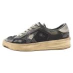 ショッピングデラックス GOLDEN GOOSE DELUXE BRAND ゴールデングースデラックスブランド STARDAN スターダン レザー ローカットスニーカー ブラック US7.5/25.5cm