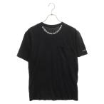CHROME HEARTS クロムハーツ NECK LOGO S/S TEE ネックロゴ プリント 半袖カットソー Tシャツ ブラック