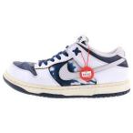 ナイキエスビー ×HUF DUNK LOW OG QS New York ハフ ニューヨーク ダンク ローカットスニーカー ネイビー/ホワイト US10/28cm FD8775‐100