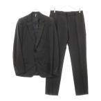 Dior HOMME ディオールオム ウール 2B テーラードジャケット ジップフライ スラックスパンツ セットアップ ブラック 9E3170500559