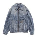 ルイヴィトン ×YK Zipup Denim Bluzon Dot×草間彌生 ジップアップデニムブルゾンドット柄 インディゴブルー RM232H YN3 HOA30W