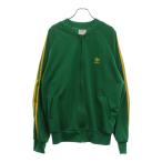 adidas アディダス 80S VINTAGE ヴィンテージ トレフォイルタグ USA製 フロントロゴ サイドライン トラックジャケット グリーン
