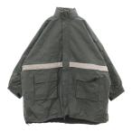 バレンシアガ 18AW Padded Lining Parka パデッド ライニング パーカー オーバーサイズランニングオーバージャケット グレー 533898 TC011