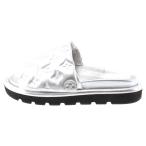 LOUIS VUITTON ルイヴィトン 22SS プールピローライン パテントレザー モノグラム サンダル シルバー SC0232 レディース