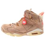 ナイキ×トラヴィススコット AIR JORDAN 6 エアジョーダン6 ハイカットスニーカー ベージュ US10/28.0cm DH0690-200