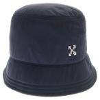 OFF-WHITE オフホワイト 22SS Metal Arrow Bucket Hat メタルアロー バケットハット 帽子 キャップ ネイビー レディース OWLB021S22FAB003
