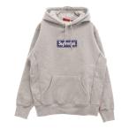 SUPREME シュプリーム 19AW Bandana Box Logo Hooded Sweatshirt バンダナ柄 ボックスロゴ スウェット プルオーバーパーカー グレー