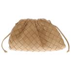 BOTTEGA VENETA ボッテガヴェネタ イントレチャート レザー ミニ ポーチ ワンショルダーバッグ ブラウン レディース 585852