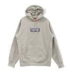 シュプリーム 19AW Bandana Box Logo Hooded Sweatshirt バンダナ ボックス ロゴ フーデッド スウェット プルオーバーパーカー グレー
