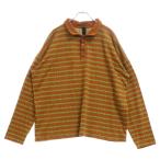 クロムハーツ Y NOT Vine Dagger Embroidery Long Sleeve Polo Shirtワイノット ヴァインダガー刺繍 ロングスリーブ ポロシャツ ブラウン