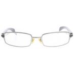 CHROME HEARTS クロムハーツ BLANK FRANK ブランクフランク エボニーテンプル スクエアメガネ 眼鏡 ブラウン