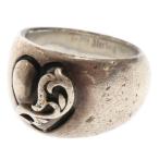 CHROME HEARTS クロムハーツ HEART IN BAND ハートインバンドリング シルバー