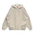 シュプリーム 24SS Wrapped Half Zip Hooded Sweatshirt ラップハーフジップフーディースウェットシャツ プルオーバー パーカー ホワイト
