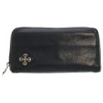 CHROME HEARTS クロムハーツ REC F ZIP #2 フィリグリープラス ラウンドジップ レザーロングウォレット 長財布 ブラック