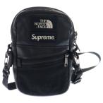 SUPREME シュプリーム 18AW ×THE NORTH FACE Lerther Shoulder Bag ザノースフェイス レザーショルダーバッグ ブラック NF0A3KYS