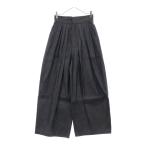 LOHEN ローヘン 23SS ランダムタック ハイウエスト デニムパンツ インディゴ レディース LH23SS-PT019