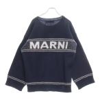 MARNI マルニ LOGO VIRGIN WOOL CARDIGAN バックロゴ バージンウールカーディガン ネイビー レディース CDMD0309Q1