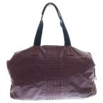 BOTTEGA VENETA ボッテガヴェネタ イントレチャート レザー ボストンバッグ ボルドー 234521 VN031 6160
