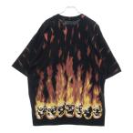 シュプリーム 24SS ×エムエムシックス メゾンマルジェラ リキッドブルー オーバーサイズ スカルフレイム半袖Tシャツ ブラック