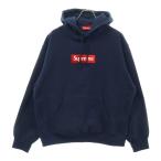 SUPREME シュプリーム 24AW Box Logo Hooded Sweatshirt Stone ボックスロゴ プルオーバーパーカー フーディー ネイビー