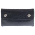 CHROME HEARTS クロムハーツ WAVE ウェーブ レザーウォレット 財布 ブラック BCA375