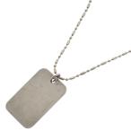 STUSSY ステューシー DOG TAG PEACE AND PROSPERITY ドッグタグ ペンダント シルバー