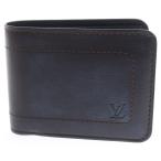 LOUIS VUITTON ルイヴィトン ユタ ポルトビエ6カルトクレディ プリュス ウォレット 二つ折り財布 ブラウン M92074 CA0037