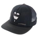 CHROME HEARTS クロムハーツ ×MATTY BOY HEART TRUCKER CAP マッティーボーイ ハートパッチ トラッカーキャップ 帽子 ブラック