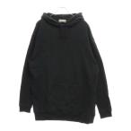 ヨウジヤマモト プールオム 21SS FLEECE VINTAGE HOODIE フリース ヴィンテージ プルオーバーパーカー ブラック HD-T33-085