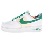 NIKE ナイキ AIR FORCE 1 07 LV8 LOW EMB エアフォース 1 エンベデッド ローカットスニーカー ホワイト/グリーン US9/27cm DM0109-100