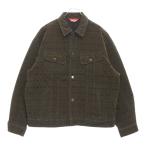 SUPREME シュプリーム 24AW Flocked Denim Trucker Jacket フロックドデニム 総柄トラッカージャケット ブラウン